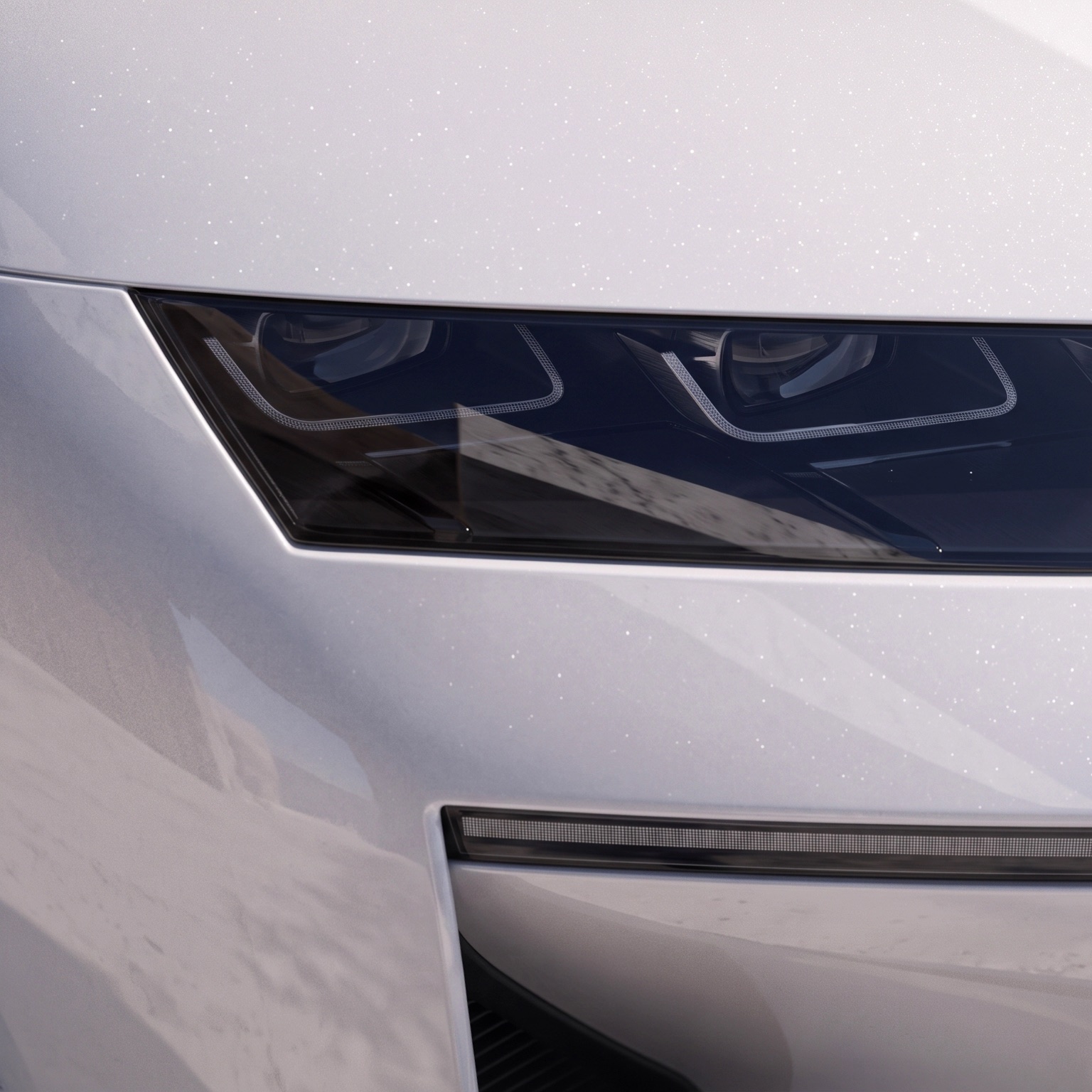 YTEM headlight resolved down to the lens graphics and the approval marking