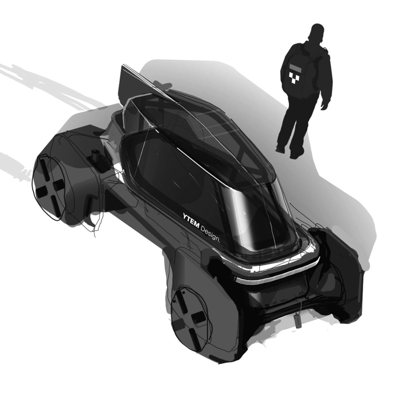 YTEM concept vehicle, design sketch